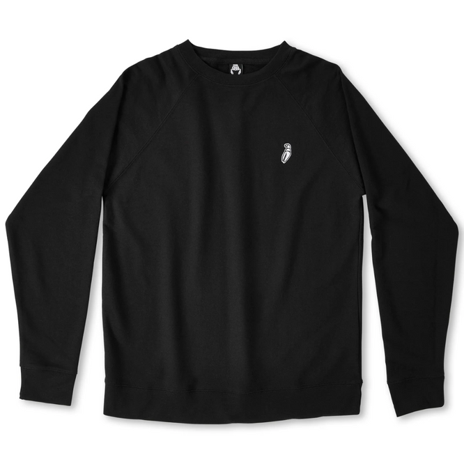 Embroidered Mini Claw Crewneck Sweater Black