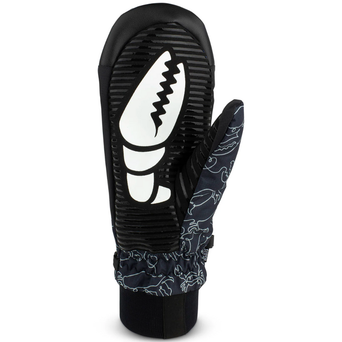 Slush Mitt Crab Doodle Black