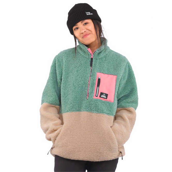 Womens Elvira Fleece Sweatshirt Frosty Green