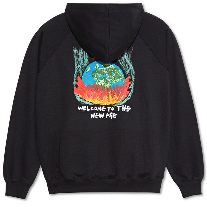 Default Zip Welcome To The New Age Hoodie Black