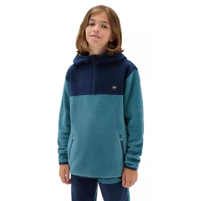 Kids Color Block 1/4 Zip Pullover Hoodie North Atlantic