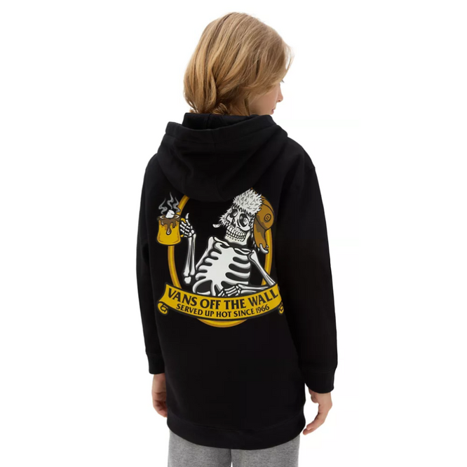 Kids Skull Pullover Hoodie Black