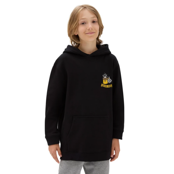 Kids Skull Pullover Hoodie Black