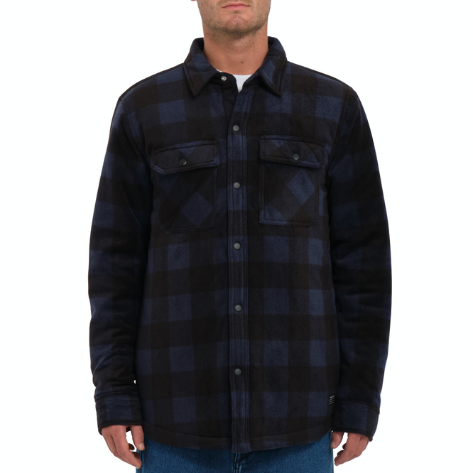 Bowered Fleece Over-Shirt Navy