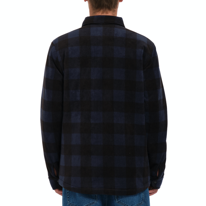 Bowered Fleece Over-Shirt Navy