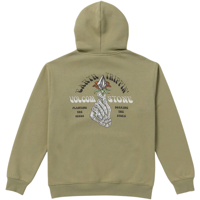 Earth Tripper Pullover Hoodie Thyme Green