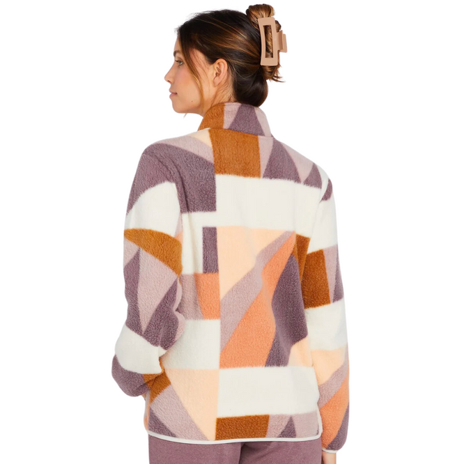 Womens Pheeling It Mock Neck Sweatshirt Multi