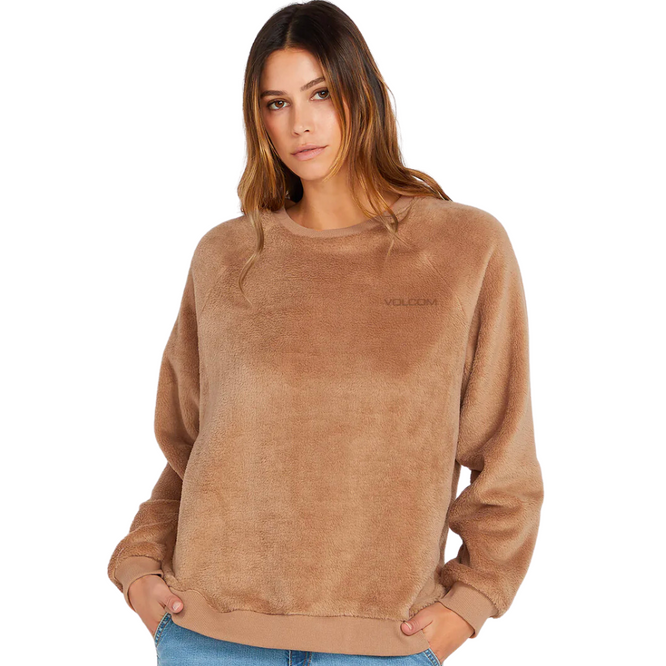 Pheelin Phine Sherpa Crew Sweatshirt Mocha
