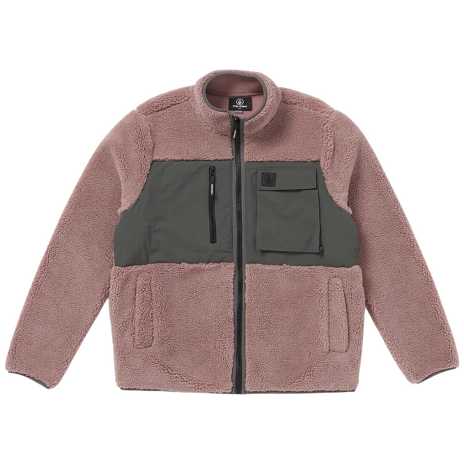 Storm Stone Zip Up Sweatshirt Fleece Bordeaux Brown
