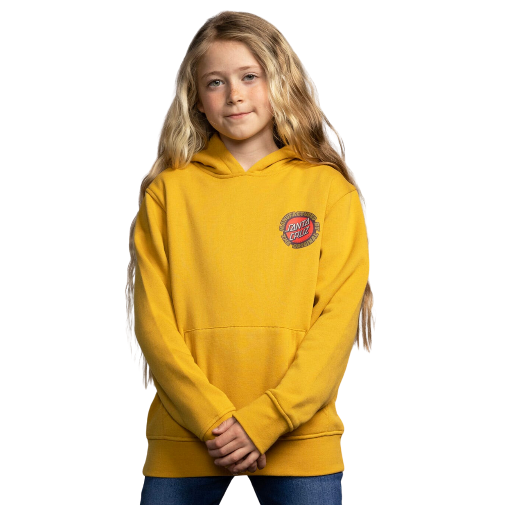 Santa Cruz Kids Speed MFG Dot Hoodie Old Gold Stoked Boardshop santa-cruz-kids-speed-mfg-dot-hoodie-old-gold-stoked-boardshop