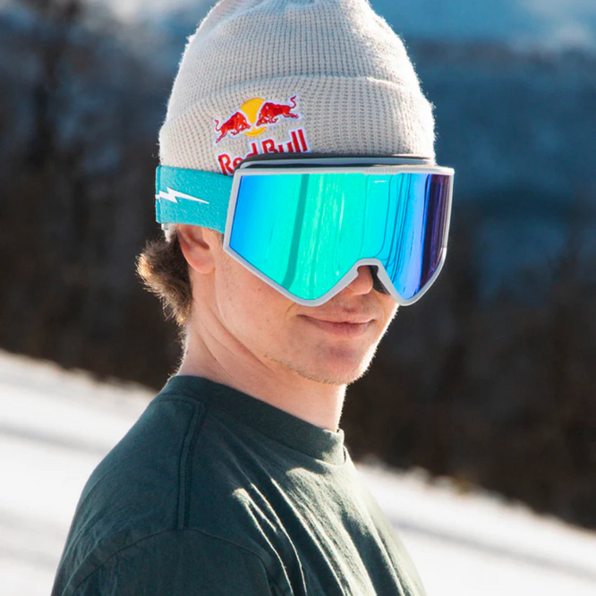 Kleveland Crocus Speckle + Green Chrome Lens Snowboard Goggles