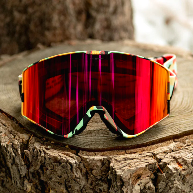 Kleveland II Future Camo + Auburn Red Lens Snowboard Goggles