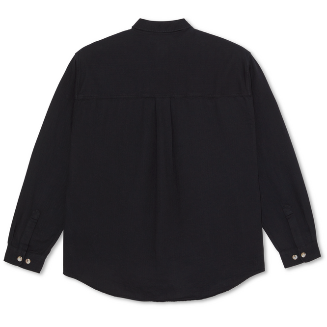 Mitchell Herringbone LS Shirt Black