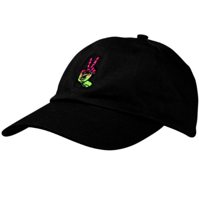 Screamin Peace Fade Cap Black