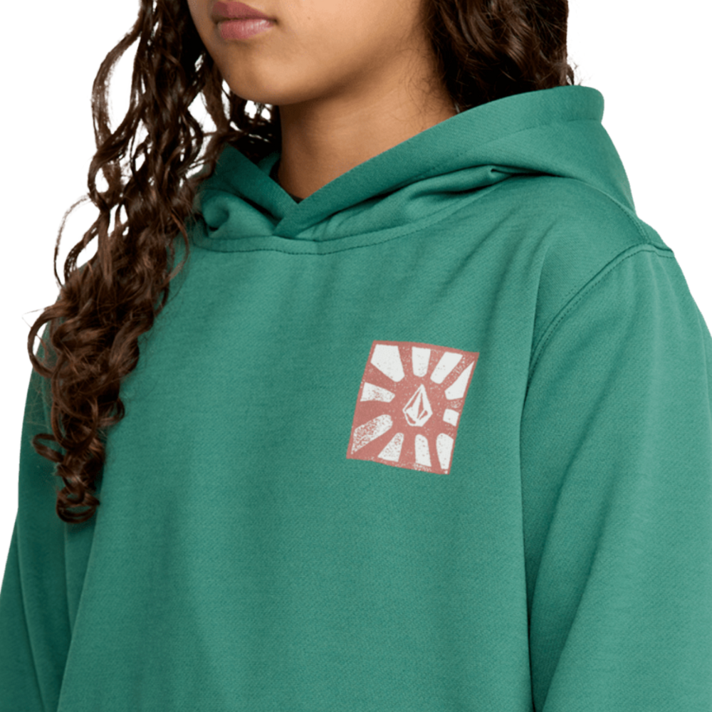 Kids Hydro Fleece Hoodie Spruce Green
