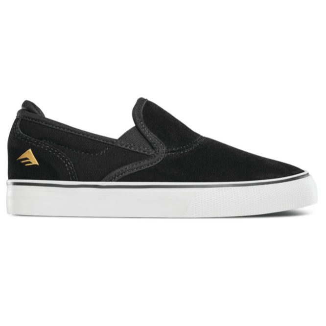 Kids Wino G6 Slip-on Black/ White/ Gold