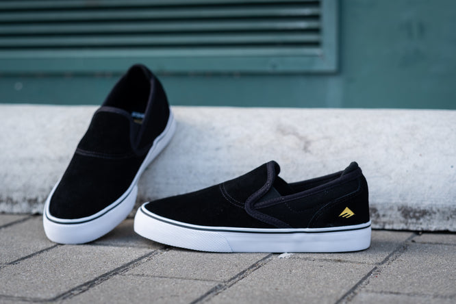 Kids Wino G6 Slip-on Black/ White/ Gold
