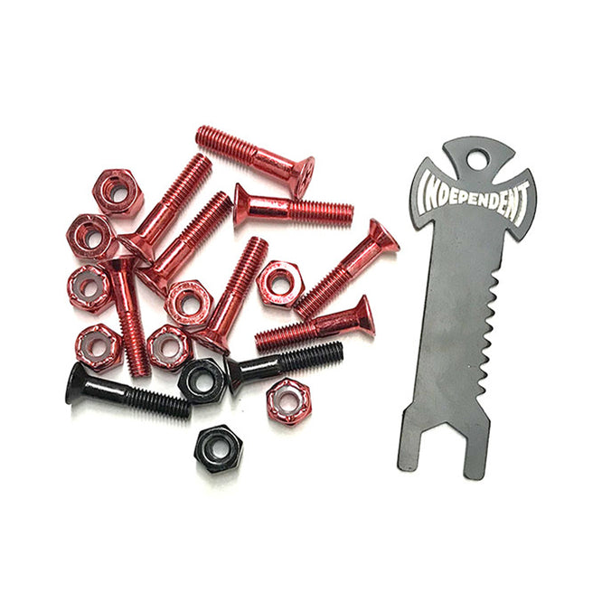 Red/Black 1" Phillips Hardware Set