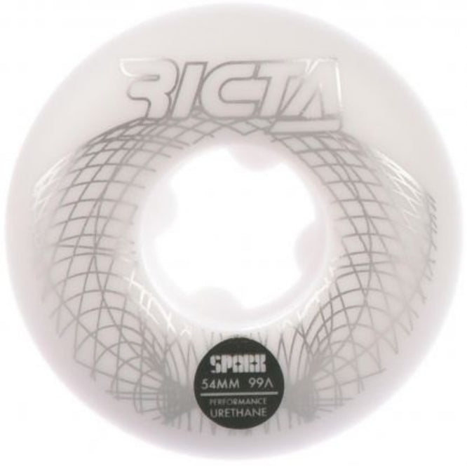 Sparx Wireframe 99a White/Grey 54mm Skateboard Wheels