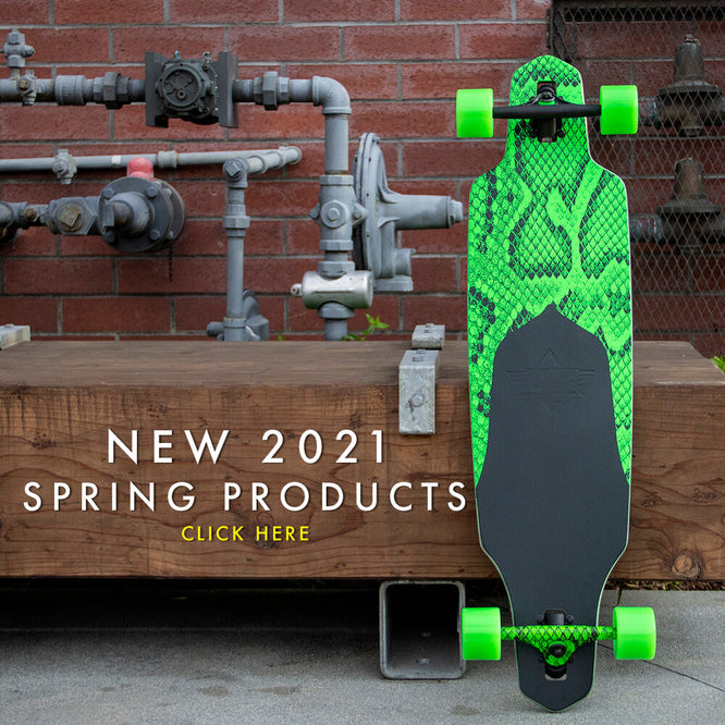 Channel Snakeskin Neon Green 38" Complete Longboard