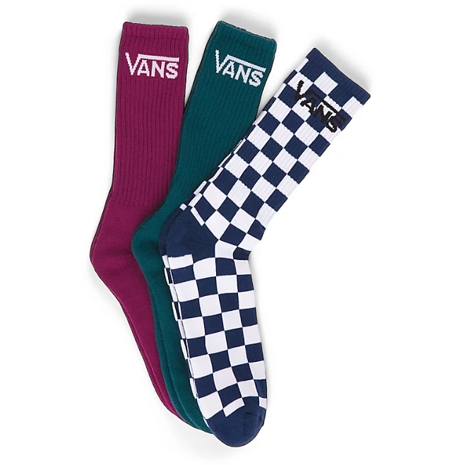 Classic Crew Socks 3 Pack Deep Teal