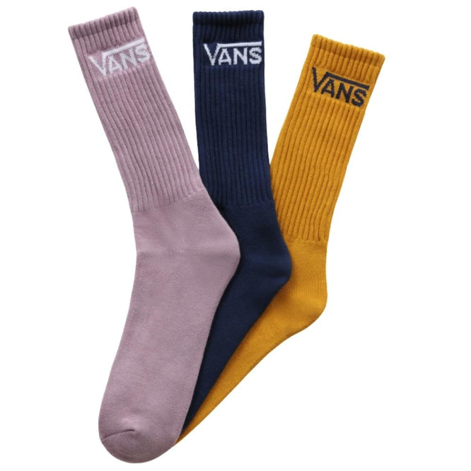 Classic Crew Socks 3 Pack Elderberry