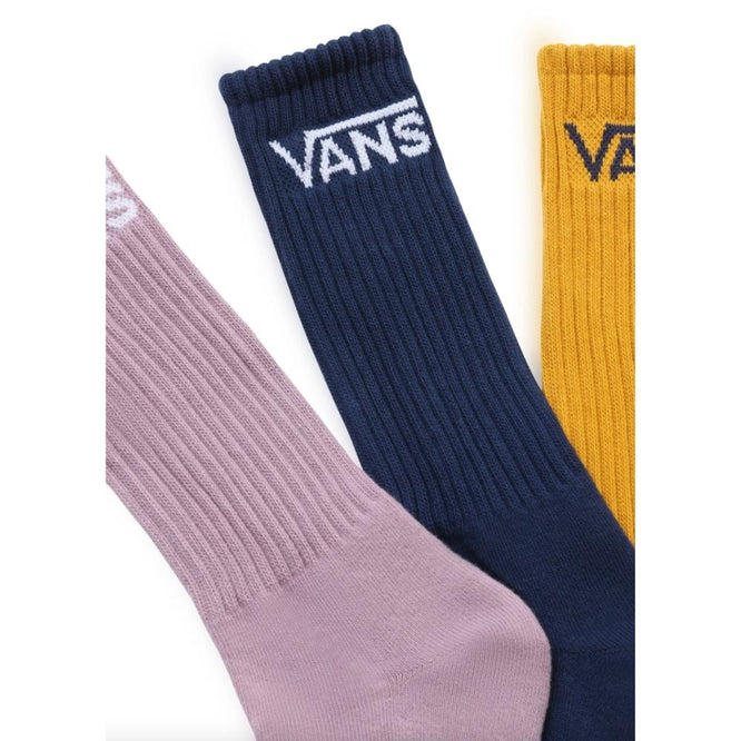 Classic Crew Socks 3 Pack Elderberry