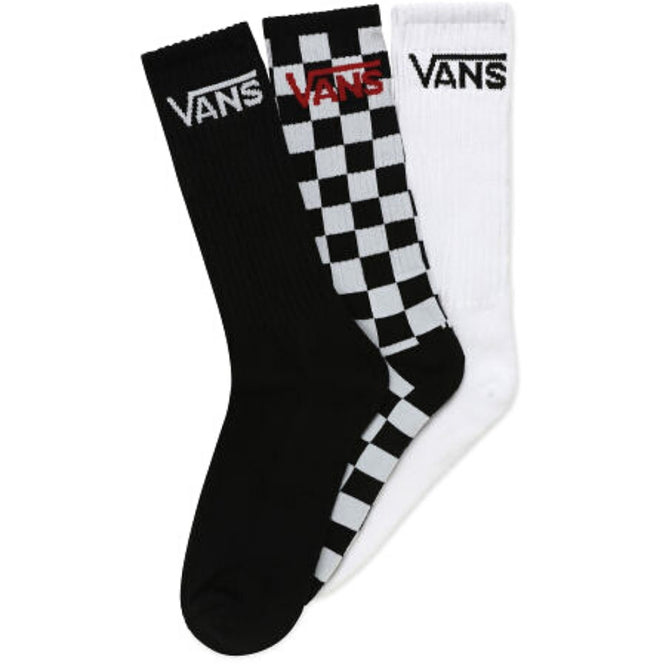 Classic Crew Socks 3 Pack Checkers