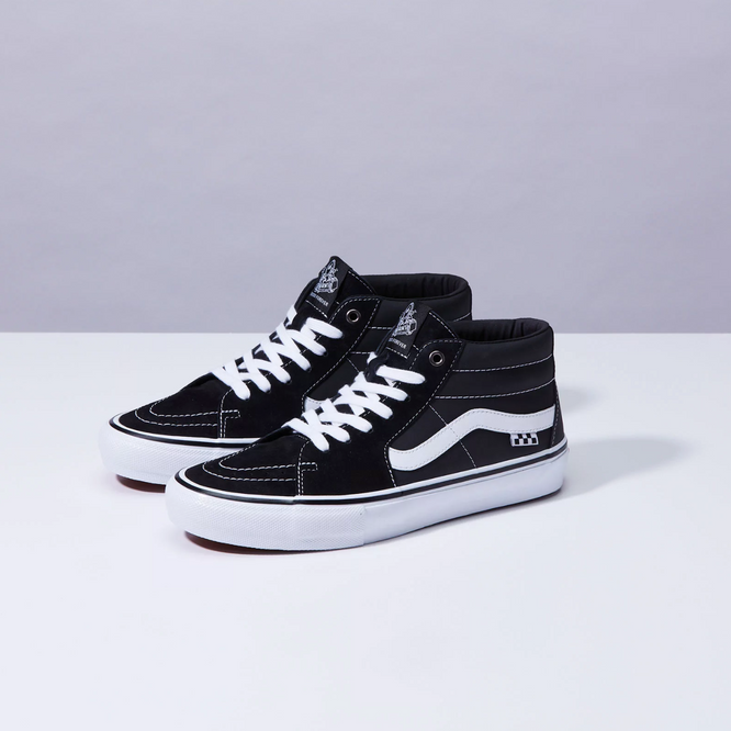Skate Grosso Mid Black/ White/ Emo Leather