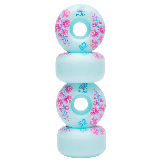 Pastel Wheels Light Blue 99a 52mm Skateboard Wheels