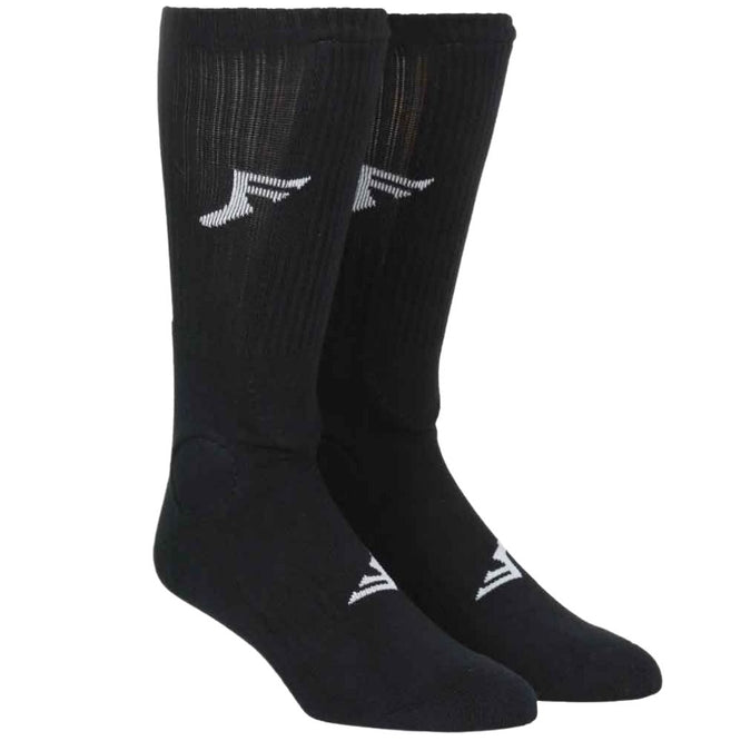 Footprint Knee High Painkiller Shin Socks Black