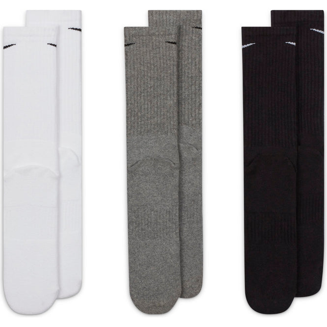 Everyday Cushioned Training Crew Socks 3 Pack Multi-Colour