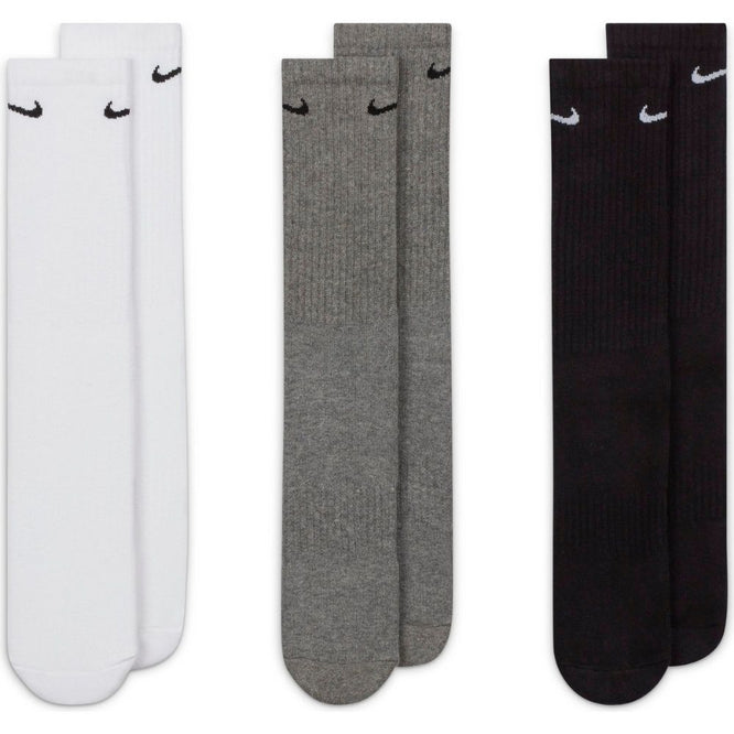 Everyday Cushioned Training Crew Socks 3 Pack Multi-Colour
