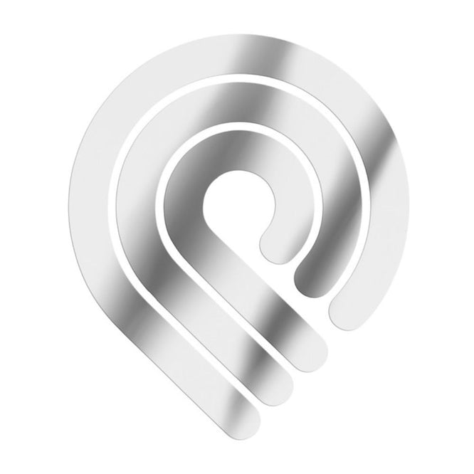 Die Cut Logo Sticker Silver