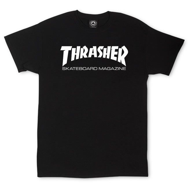 Skate Mag T shirt Black Stoked Boardshop
