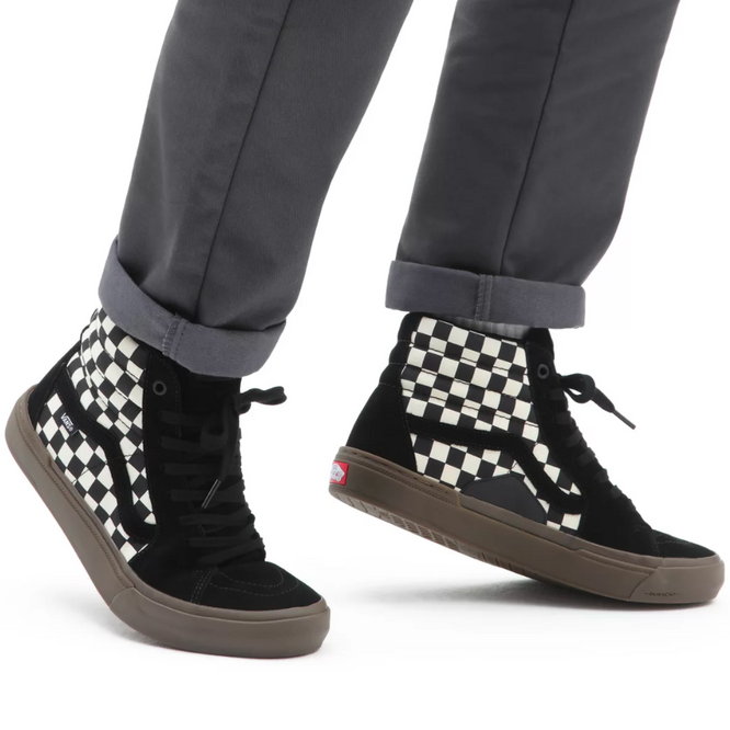 BMX Sk8-Hi Checkerboard Black/Dark Gum