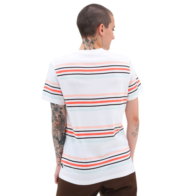 Womens Fruit Party Stripe T-shirt White