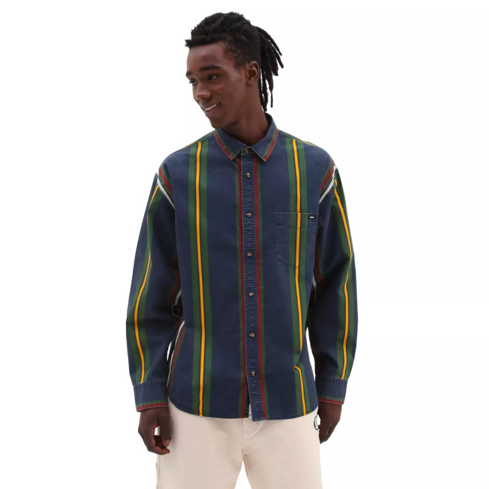 Vans Kane Shirt Dress Blues – Stoked Boardshop - Main Image