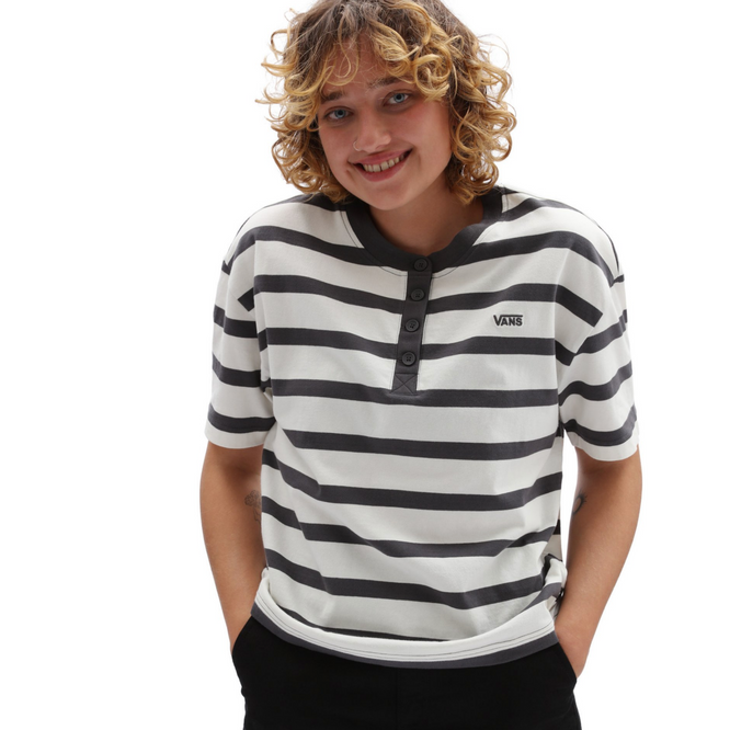 Womens Skate Classics Henley T-shirt Marshmallow