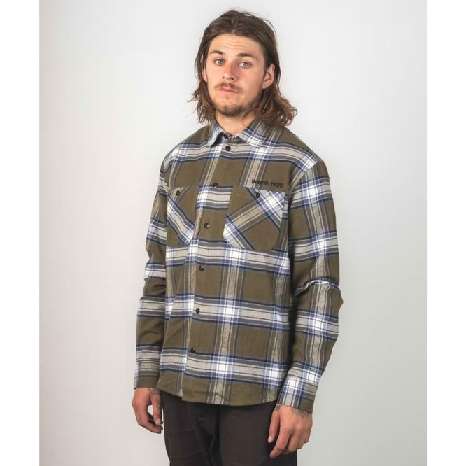 Baekkel Flannel Shirt Green