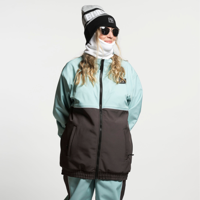 Baseline Full Zip Jacket Charcoal/ Mint