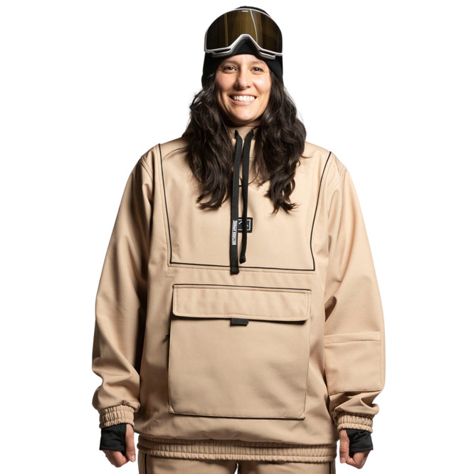 Baseline Pullover Jacket Dunes/ Black Pinstripe