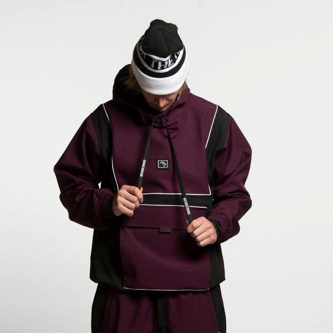 Baseline Pullover Jacket Malbec/ Black