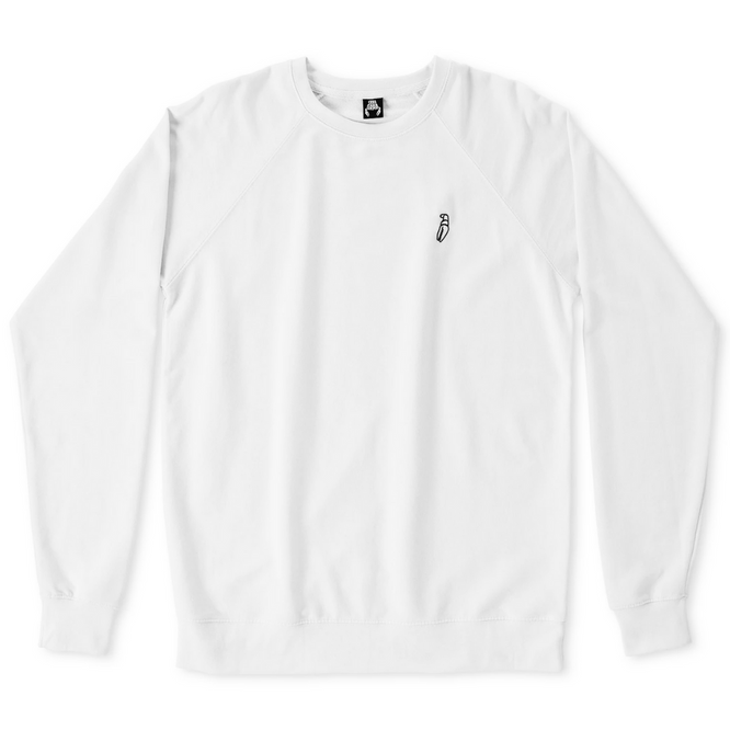 Mini Claw Crewneck Sweater White