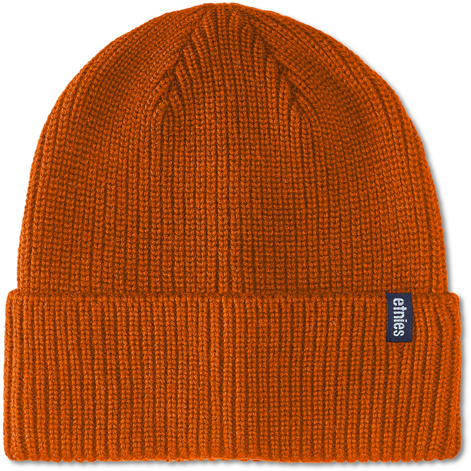 Stencil Clamp Beanie Burnt Orange