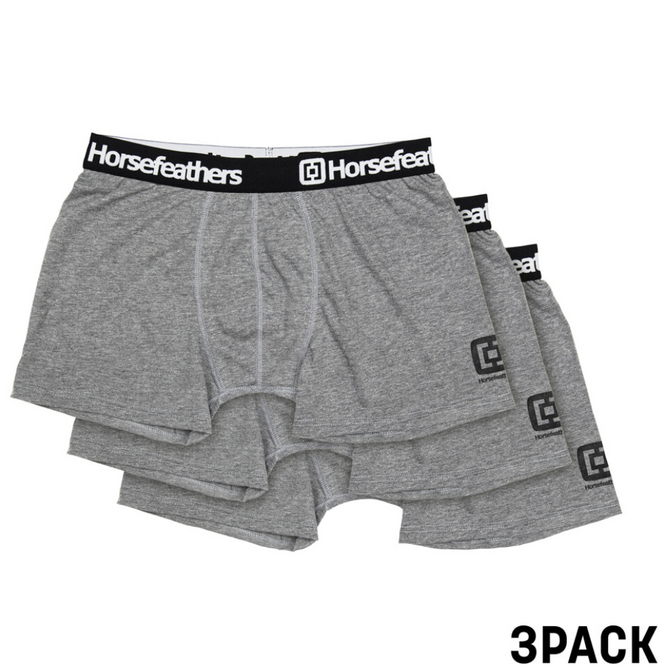 Dynasty 3pack Boxer Briefs Heather Gray