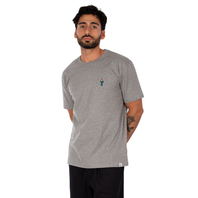 Little Gnome Emb T-Shirt Grey Mel