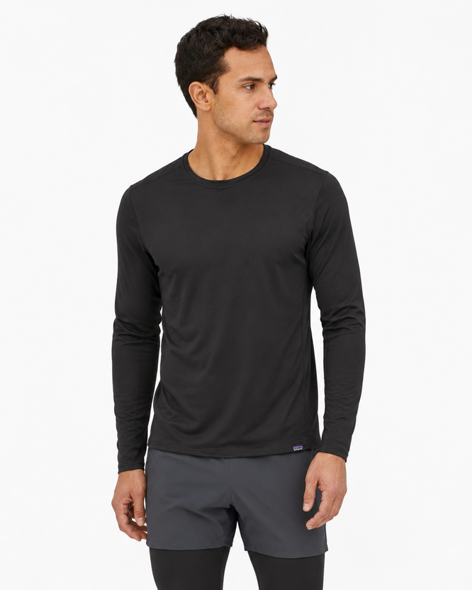 Long-sleeved Capilene Cool Lightweight Shirt Black