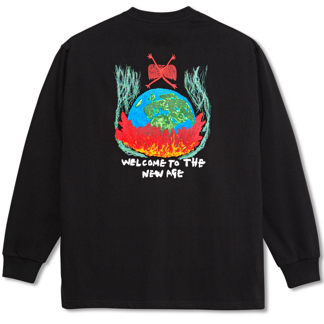 Welcome To The New Age Longsleeve T-shirt Black