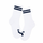 Happy Sad Rib Socks White/Navy